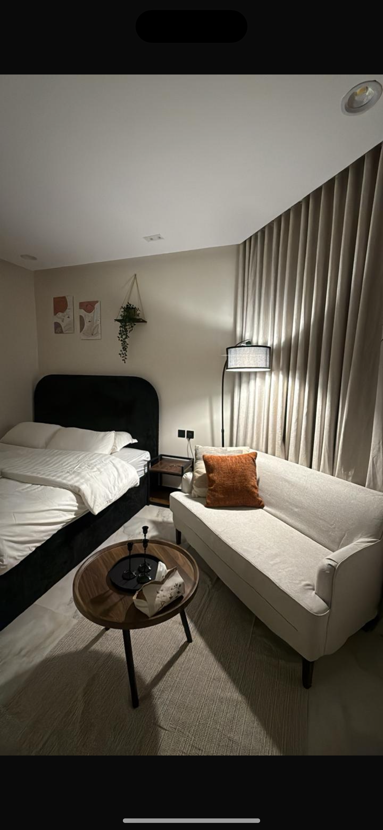 شقه بغرفه نوم وجلسه جانبيه